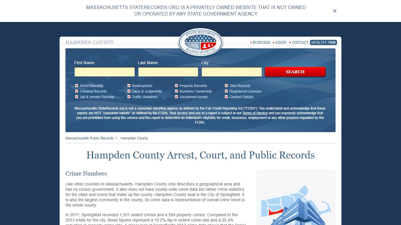 Hampden County Arrest, Court, and Public Records